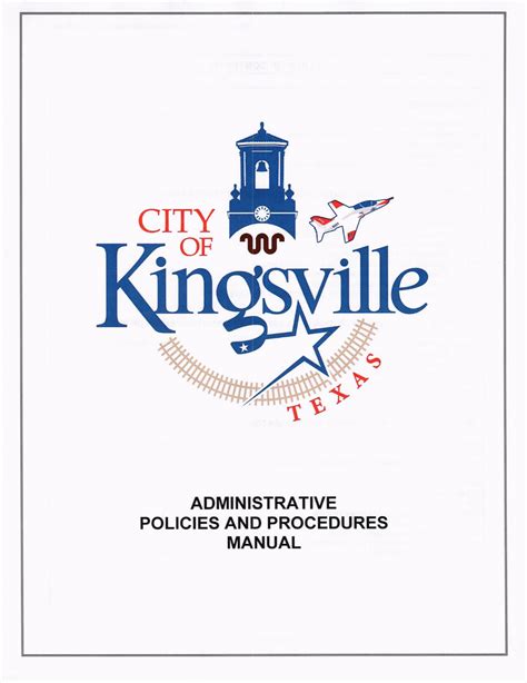 City of Kingsville Policy & Procedures Manuals - The City Of Kingsville
