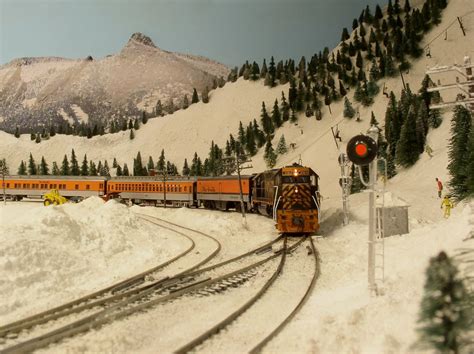 Model Train Snow Scenery