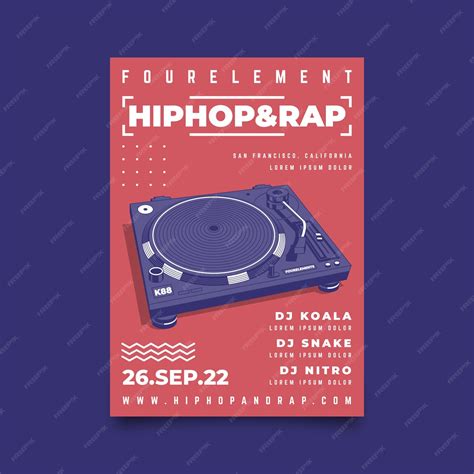 Музыкальный плакат иллюстрированный дизайн | Бесплатно векторы