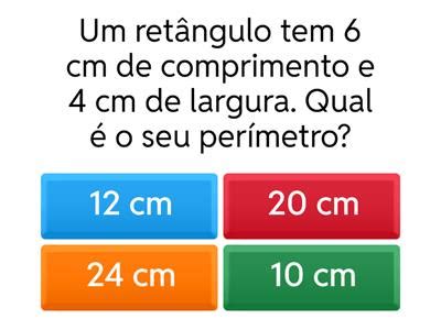 Wordwall Area E Perimetro - 5º ano Perímetro e área - Recursos de ensino