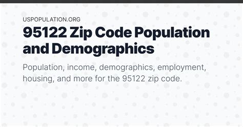 95122 Zip Code Population | Income, Demographics, Employment, Housing