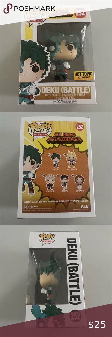 FUNKO POP MY HERO ACADEMIA DEKU BATTLE HOT TOPIC EXCLUSIVE Vinyl Figures Funko Pop Vinyl