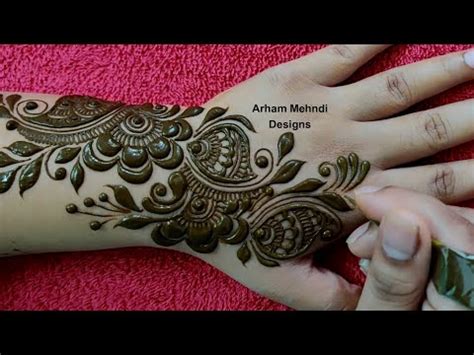 Latest Easy Mehndi Design Simple Arabic Mehndi Design New