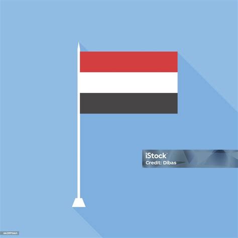 bendera yaman ilustrasi stok  gambar  asia asia