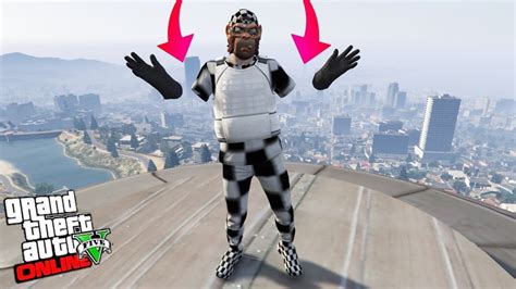 GLITCH AVOIR UNE TENUE MODDER EN DAMIER BRAS INVISIBLE SUR GTA 5