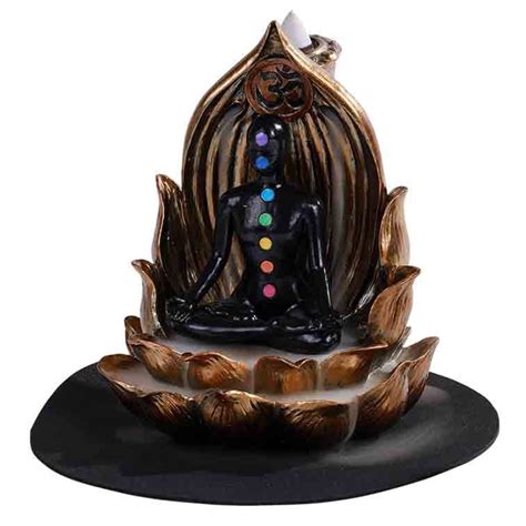 Chakra Backflow Incense Burner The Zen Shop