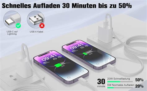 Anseip Usb C Auf Lightning Kabel 1m 2pack Mfi Zertifiziert Iphone