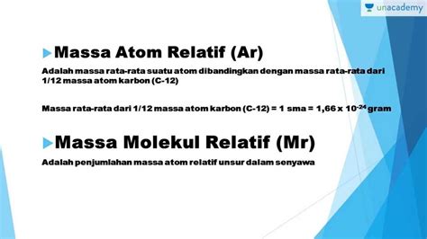 Massa Atom Relatif Dan Perbedaannya Dengan Massa Molekul Relatif