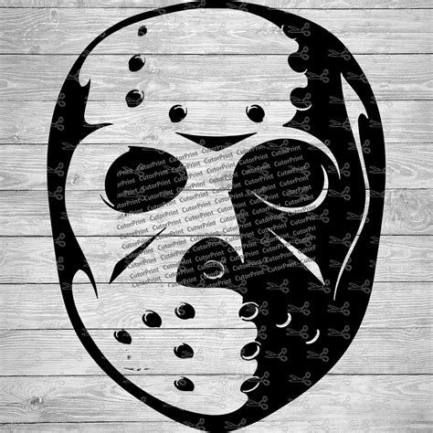 Jason Friday The 13th Mask Svg Eps And Png Files Digital Download Files