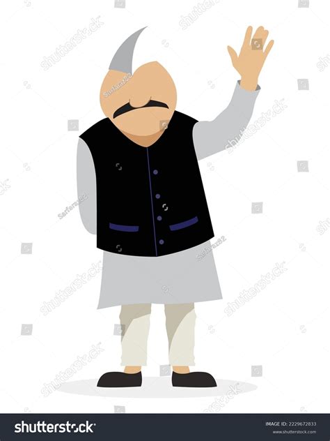 Indian Politician Request Voting Flat Vector Stock Vector (Royalty Free ...