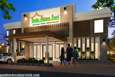 6 Desain Rumah Makan Minimalis Modern | Gambar Desain Arsitek