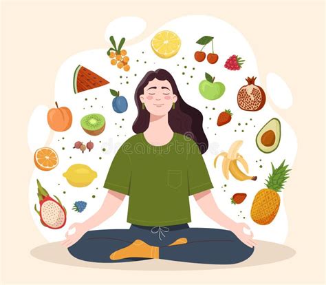 Mindful Eating Stock Illustrations 729 Mindful Eating Stock