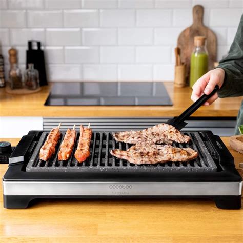 Plancha de Asar Eléctrica Tasty Grill 2000 Inox LineStone Cecotec 31