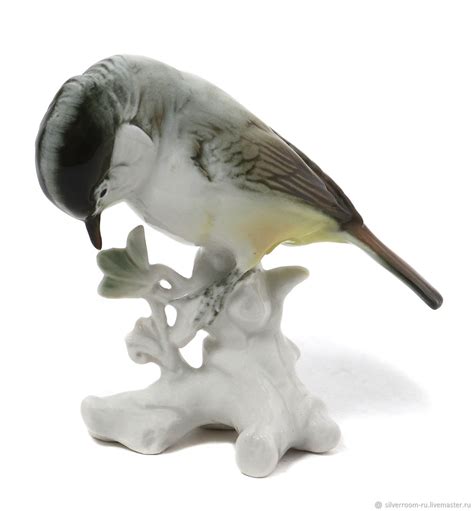 Винтаж: Фарфоровая фигура "Синица - московка на ветке". Karl En купить ...