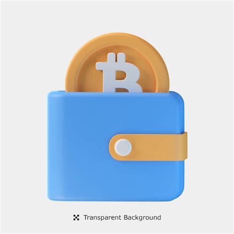 Premium Psd Bitcoin Wallet D Icon Illustration