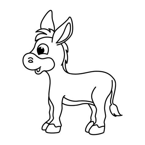 Desenho De Burro Para Colorir