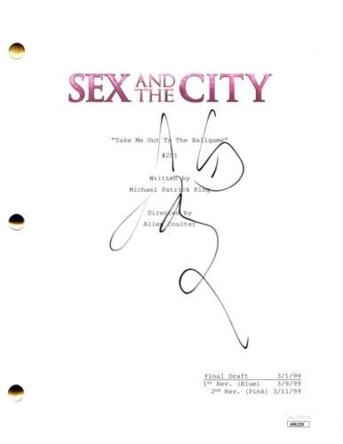 Sarah Jessica Parker Signed Autograph Sex And The City Script Screenplay Jsa Coa Autographia
