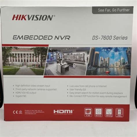 New Hikvision Nvr Network Video Recorder Ds Ebay