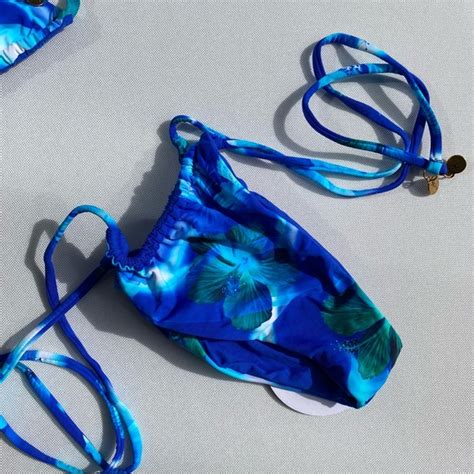 City Beach Swim Nwt Kaiami Devena Reversible Triangle Bikini Top Itsy Tie Bikini Bottom