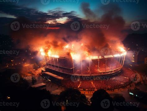 increíble atmósfera en fútbol partido estadio generativo ai 27230692