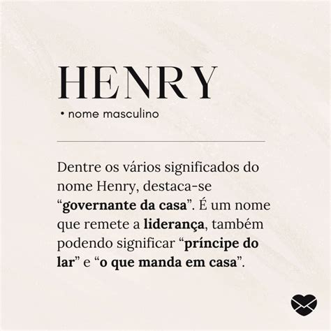 Nome Que Combine Com Henry - Nomes Composto Com Henry - RETOEDU