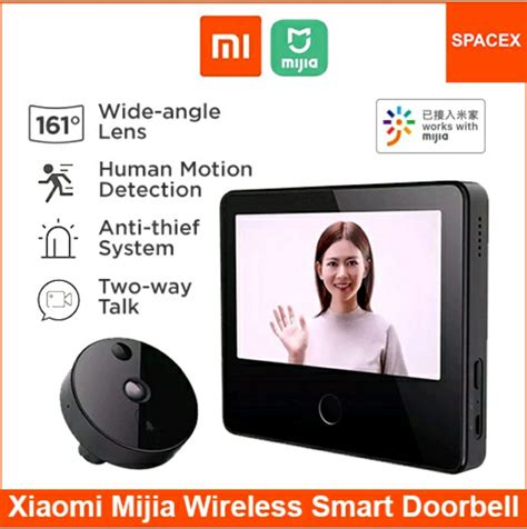 Xiaomi Mijia Wireless Smart Cat Eye Video Doorbell, Furniture & Home ...