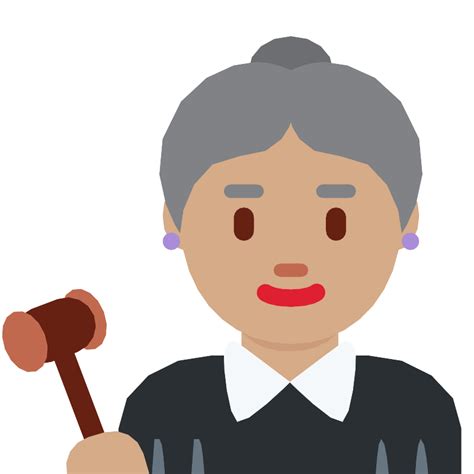 Woman Judge Medium Skin Tone Vector Svg Icon Svg Repo