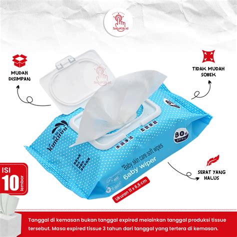 jual ready stock tissue basah travel wet tissu serbaguna tisu satuan