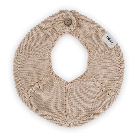 Bavoir Bandana En Tricot GOTS Handmade L Flora L Nude SAGA COPENHAGEN Lou In Woods