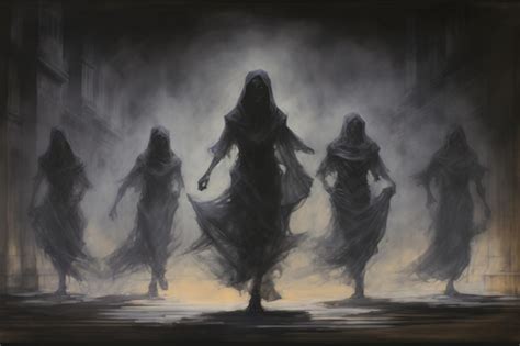 Premium Photo Elusive Shadow Walkers Slipping Through The Darkness