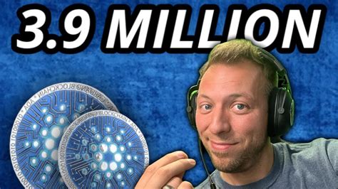 Cardano Ada Million This Is A Record Youtube