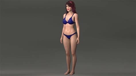 Beautiful Bikini Female Rigged 3D Model TurboSquid 1657876