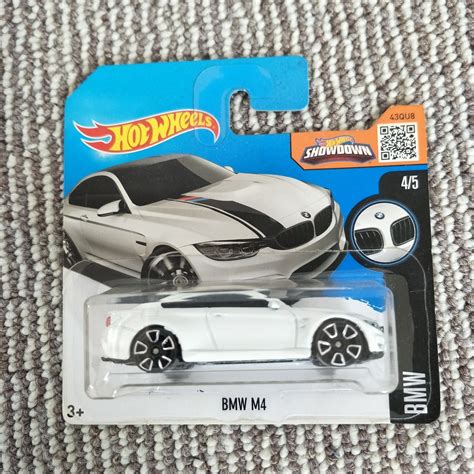 Hot Wheels Bmw M White Long Card Bmw Series Rare Miniature Model Car