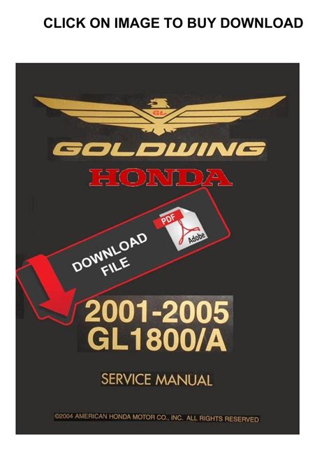 Honda Goldwing 1800 Service Manual 2