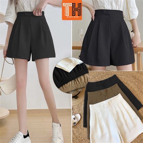 High Waisted Female Shorts With Wide Elastic Back Super HOT HIT Shopee Singapore