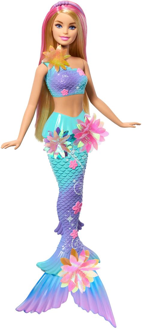 Mattel Barbie Flower Magic Mermaid Blonde COLLECTABLES Paper Doll