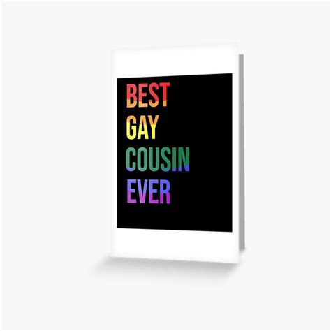 Tarjetas de felicitación El mejor primo gay de todos los tiempos Regalos del orgullo LBGT Color
