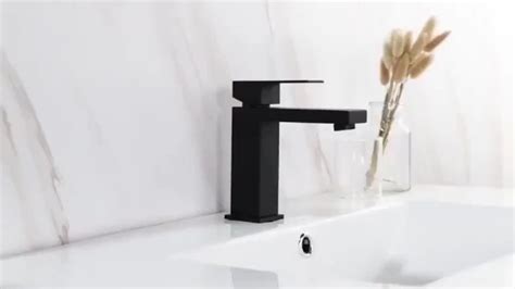 Bathroom Basin Faucet Stainless Steel Matte Black Hot And Cold Faucet Cm Cm Lazada Ph
