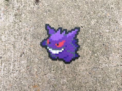 Gastly Haunter Gengar Mega Gengar Pokemon Perler Etsy Gengar Pokemon