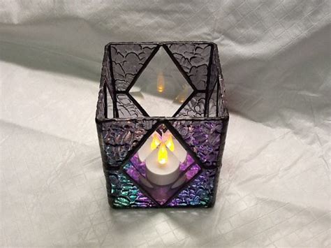 Stained Glass Candle Holder Patterns