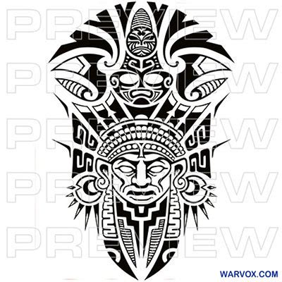 Aztec Tribal Tattoo Design - ₪ AZTEC TATTOOS ₪ Warvox Aztec Mayan Inca ...