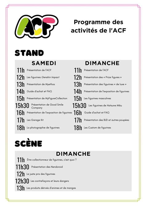 Animint On Twitter Rt Acf Fr Voici Les Activit S Que Nous Ferons