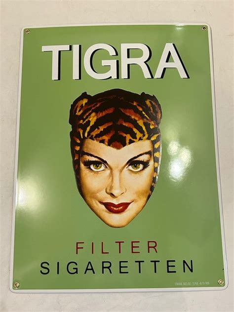 Emaillerie Belge Tigra Enamel Sign Tigra Enamel Catawiki