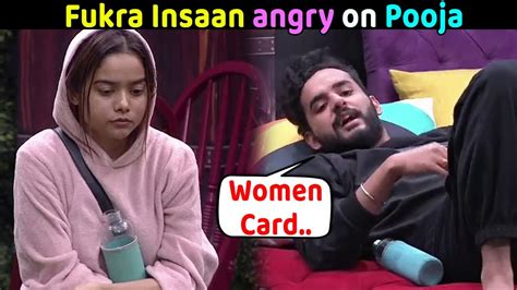 Fukra Insaan Angry On Pooja Bhatt For Playing Women Card In Bigg Boss