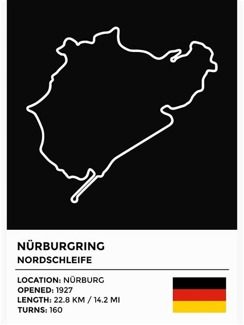 N Rburgring Nordschleife Info Premium Matte Vertical Poster Sold By