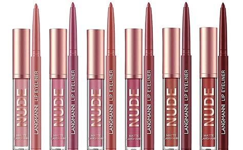 Pcs Liquid Lipstick Lipliner Set Nude Lipliner Matte Lipstick Long Lasting Non Fading