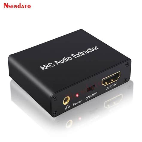 HDMI ARC Audio Extractor DAC ARC L/R Coaxial SPDIF Jack Extractor ...