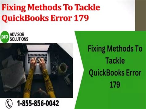 Ppt Fixing Methods To Tackle Quickbooks Error Powerpoint