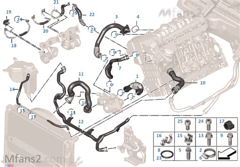 Cooling System Coolant Hoses Bmw 1 E82 M Coupé N54t Europe