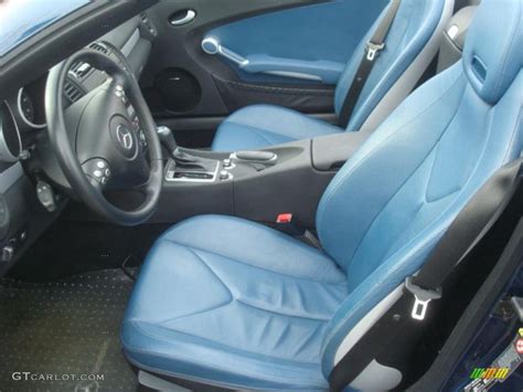 Blue Interior 2005 Mercedes-Benz SLK 350 Roadster Photo #45721306 ...